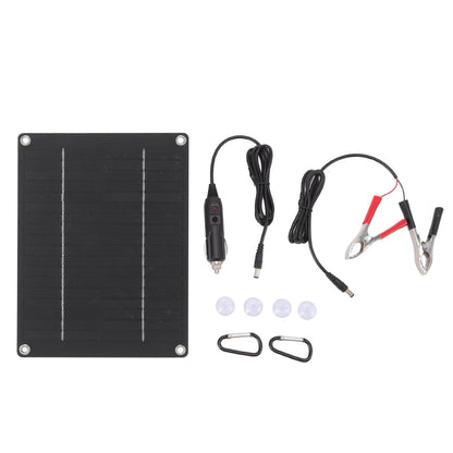 Solar Panel 10W Portable Compact Thin Waterproof Flexible Solar Charging Panel for Car Home Boat 23x17cm V1294-YM3114220081411-0421