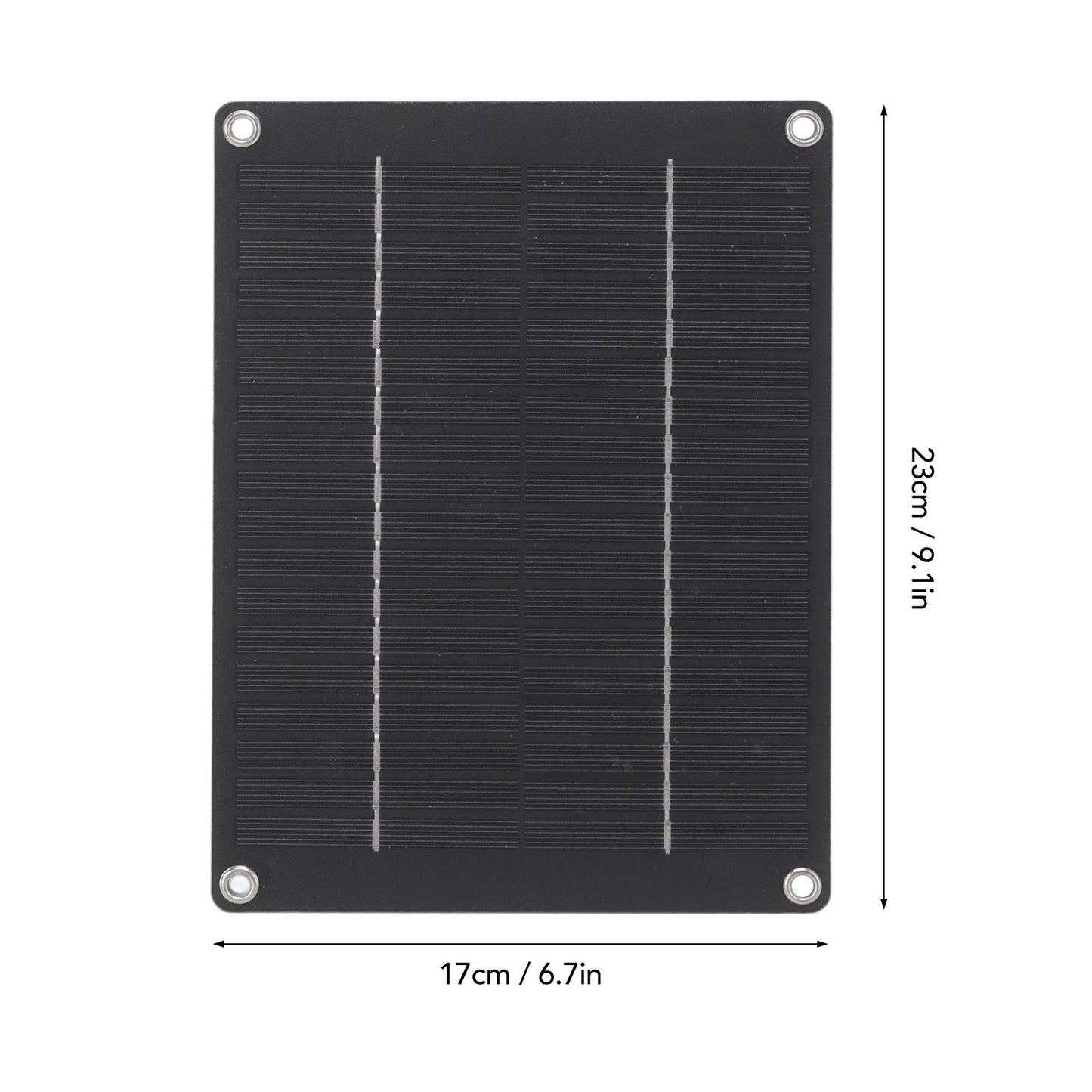 Solar Panel 10W Portable Compact Thin Waterproof Flexible Solar Charging Panel for Car Home Boat 23x17cm V1294-YM3114220081411-0421