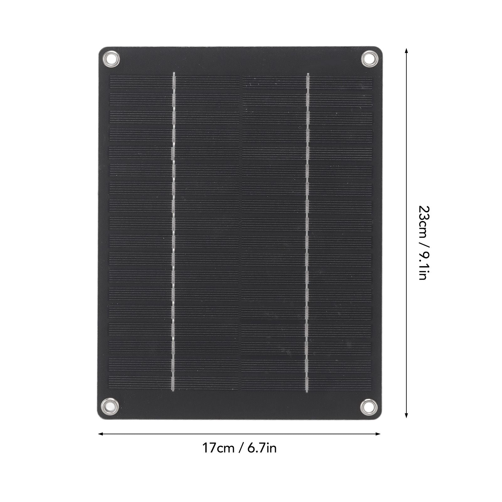 Solar Panel 10W Portable Compact Thin Waterproof Flexible Solar Charging Panel for Car Home Boat 23x17cm V1294-YM3114220081411-0421