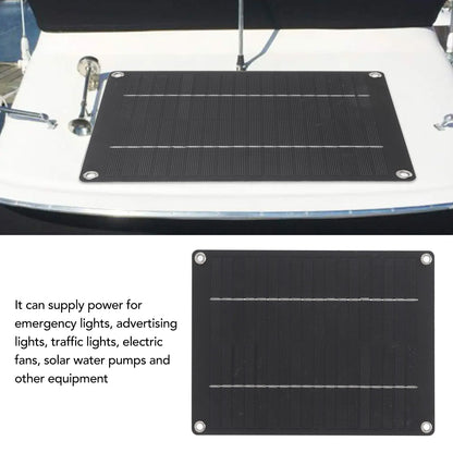 Solar Panel 10W Portable Compact Thin Waterproof Flexible Solar Charging Panel for Car Home Boat 23x17cm V1294-YM3114220081411-0421
