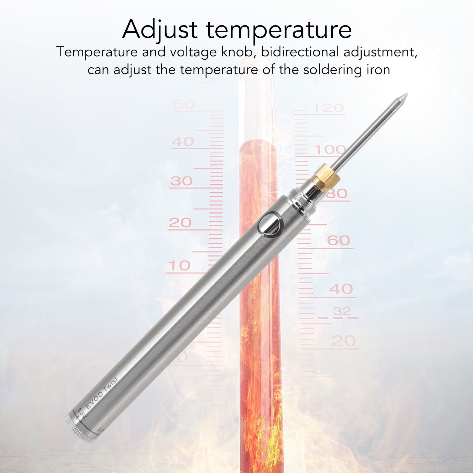 Wireless Charging Welding Pen Rechargeable Soldering Iron Tip Tool with 510 Interface Silver V1294-YM3114220082712-0421