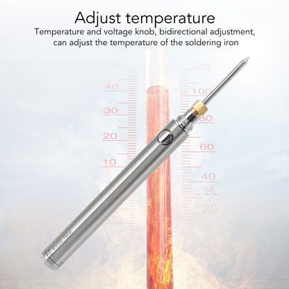 Wireless Charging Welding Pen Rechargeable Soldering Iron Tip Tool with 510 Interface Silver V1294-YM3114220082712-0421
