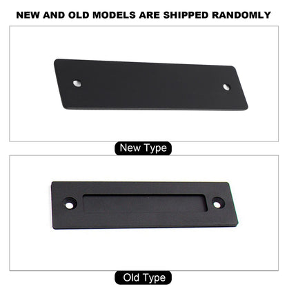 Sliding Barn Door Handle Flat Back Plate Double Sided Rectangular Black Door Pull Handle V1294-YM3114220084011-0421