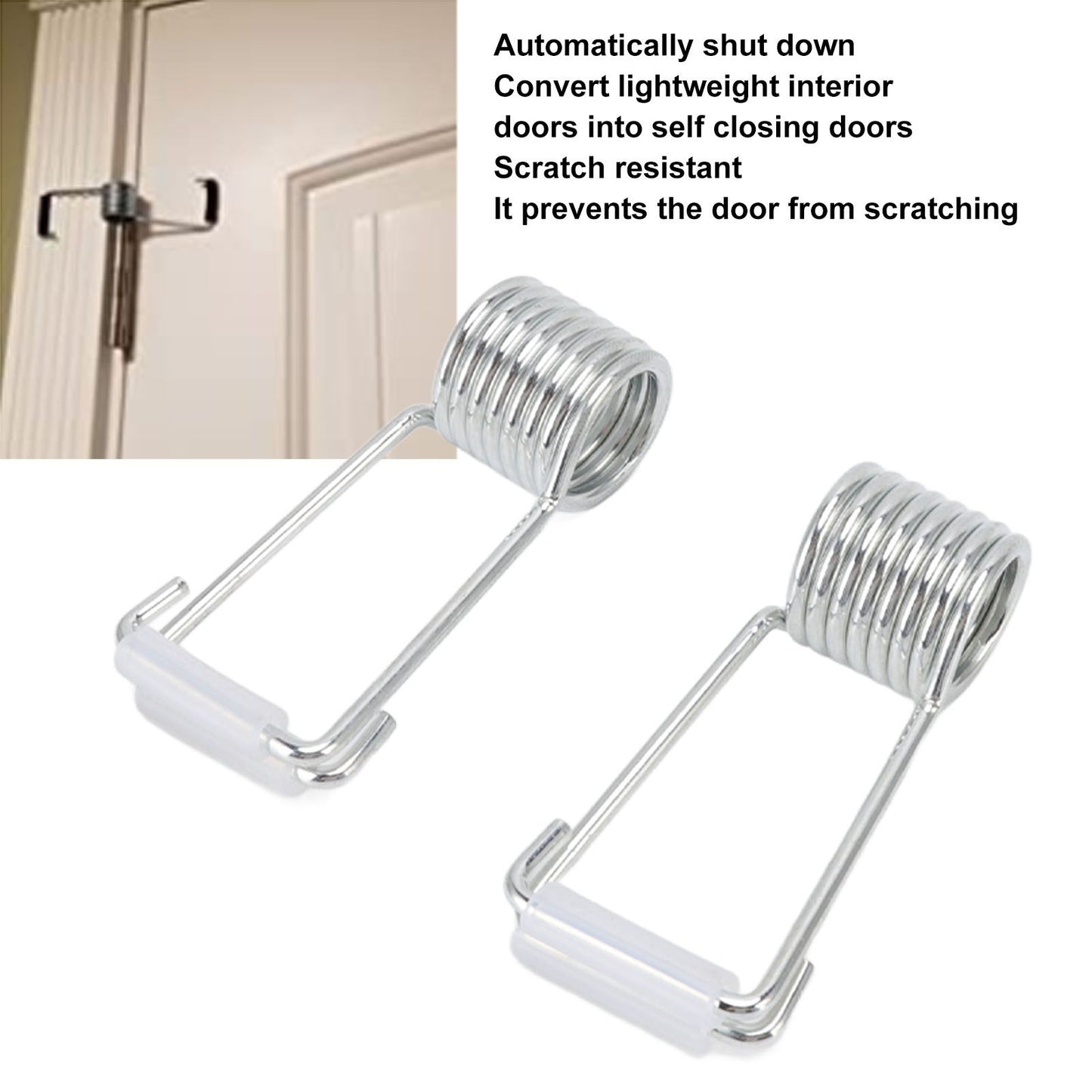 4 PCS 2CM Spring Hinge Door Closer Self Closing Spring Butt Hinge Pins Door Latch Accessories V1294-YM3114220084711-0421