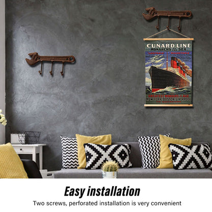 Industrial Style Hook Innovative Wall Decorative Cast Iron Hooks Clothes Hanger Pendant for Bar Entryway V1294-YM3114220084912-0421