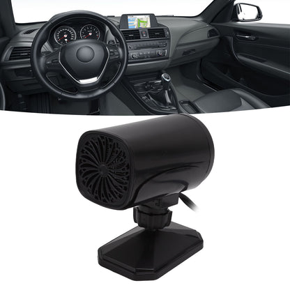 Car Heater Fan 2 in 1 Cooling Heating Car Fan Portable Windshield Defroster Defogger Black 12V V1294-YM3114220085312-0421