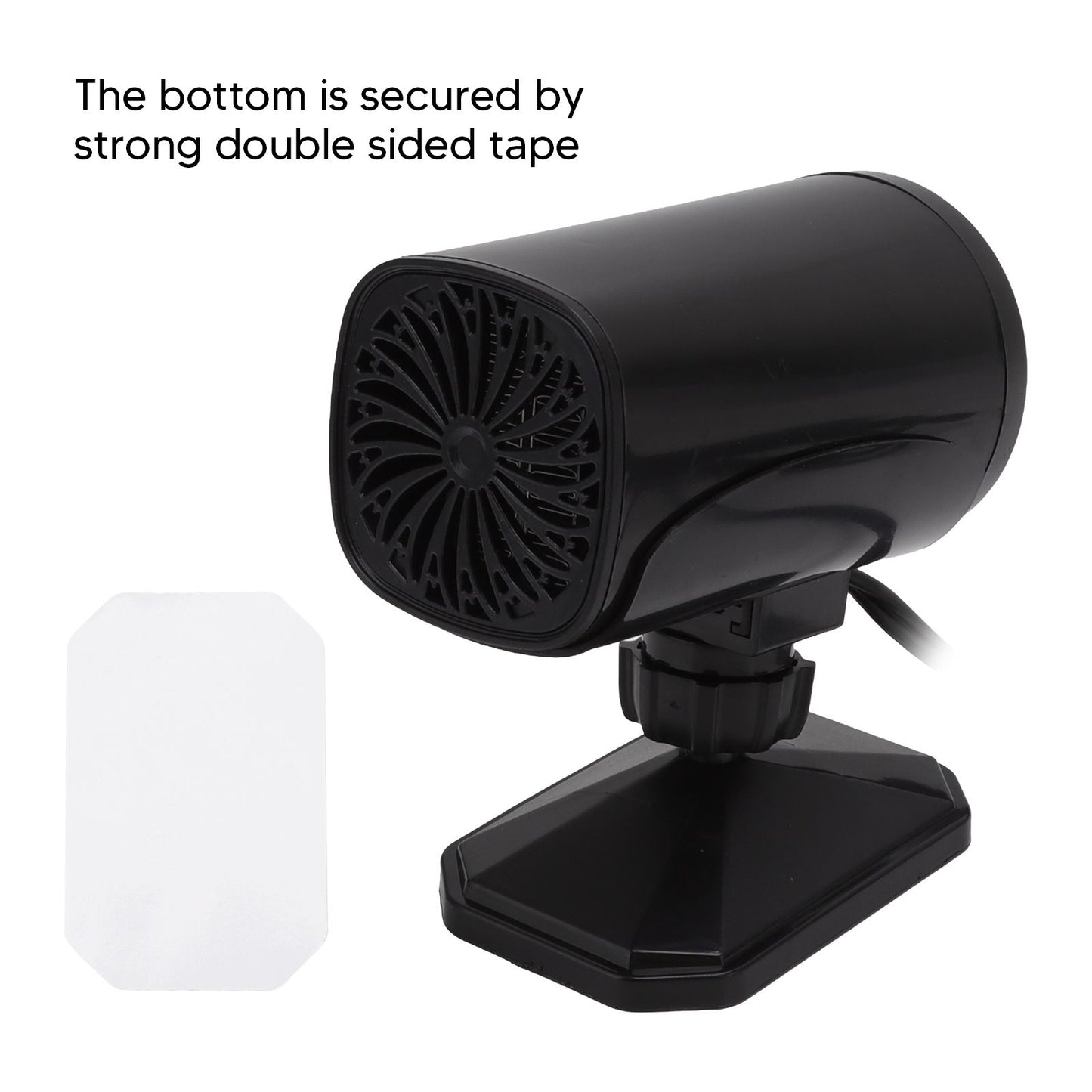 Car Heater Fan 2 in 1 Cooling Heating Car Fan Portable Windshield Defroster Defogger Black 12V V1294-YM3114220085312-0421