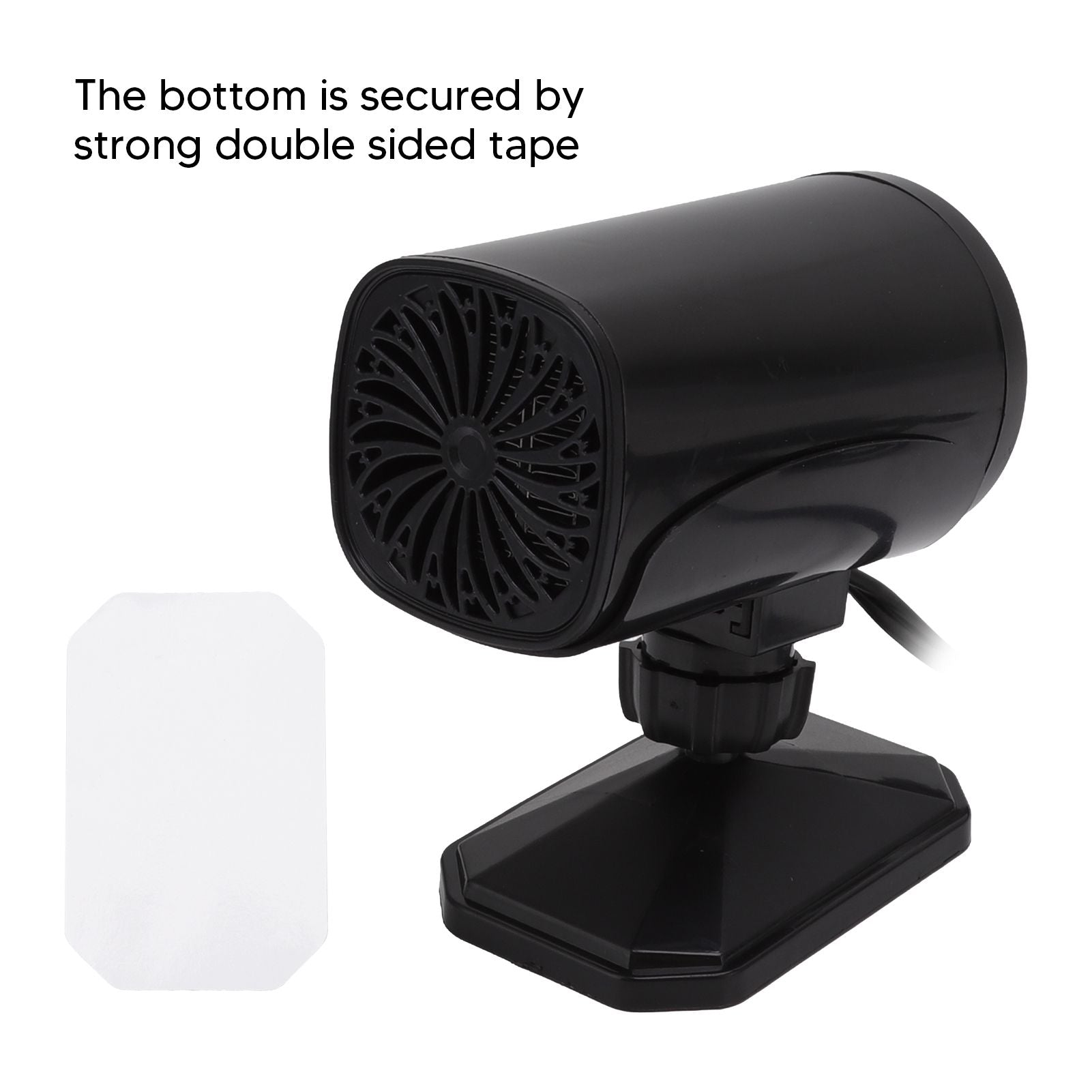 Car Heater Fan 2 in 1 Cooling Heating Car Fan Portable Windshield Defroster Defogger Black 12V V1294-YM3114220085312-0421