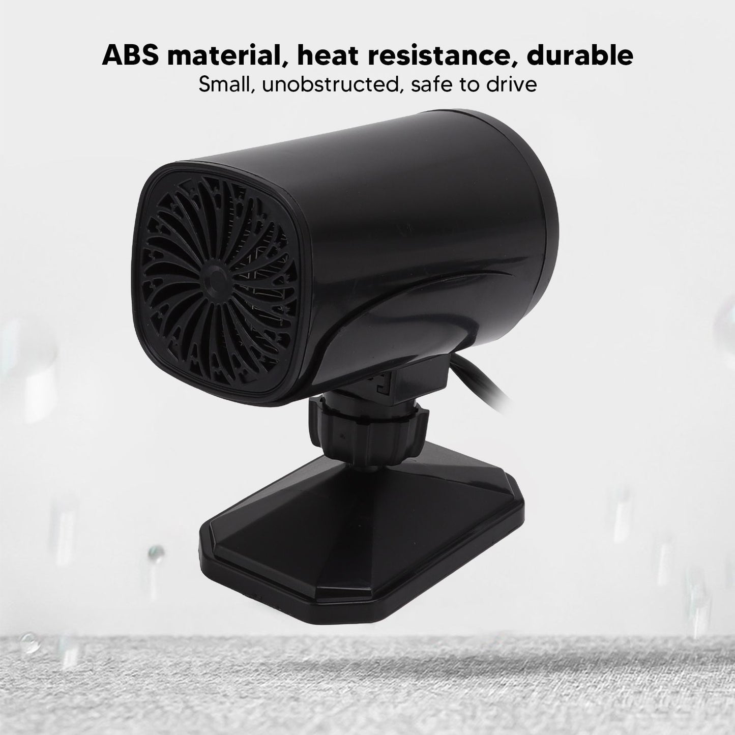 Car Heater Fan 2 in 1 Cooling Heating Car Fan Portable Windshield Defroster Defogger Black 12V V1294-YM3114220085312-0421
