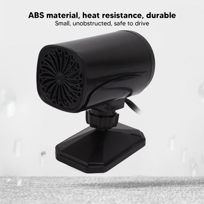 Car Heater Fan 2 in 1 Cooling Heating Car Fan Portable Windshield Defroster Defogger Black 12V V1294-YM3114220085312-0421