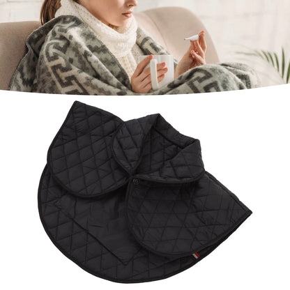 Shoulder Heating Pad Cold Proof Polyester Fiber USB Power Supply Unisex Electric Heated Shawl for Winter Black V1294-YM3114220085611-0421