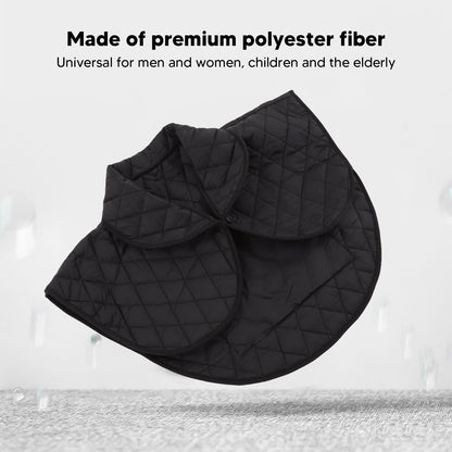 Shoulder Heating Pad Cold Proof Polyester Fiber USB Power Supply Unisex Electric Heated Shawl for Winter Black V1294-YM3114220085611-0421