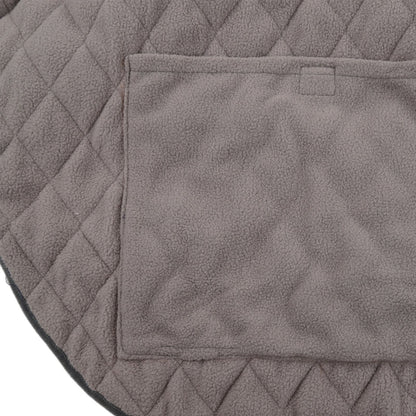 Shoulder Heating Pad Cold Proof Polyester Fiber USB Power Supply Unisex Electric Heated Shawl for Winter Grey V1294-YM3114220085612-0421