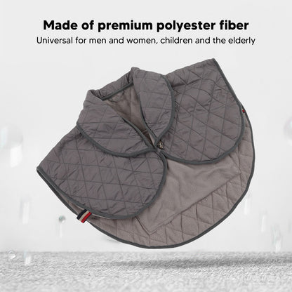 Shoulder Heating Pad Cold Proof Polyester Fiber USB Power Supply Unisex Electric Heated Shawl for Winter Grey V1294-YM3114220085612-0421