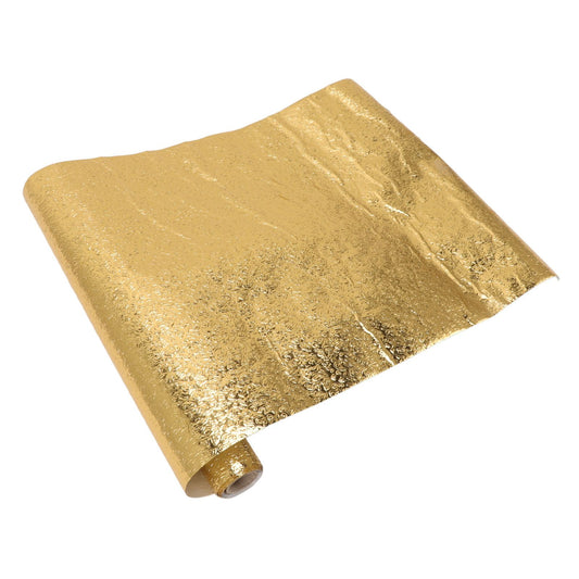 Oil Proof Sticker Waterproof Self Adhesive Aluminum Foil Wallpaper for Kitchen Drawer Cabinet Countertop Gold V1294-YM3114220087511-0421
