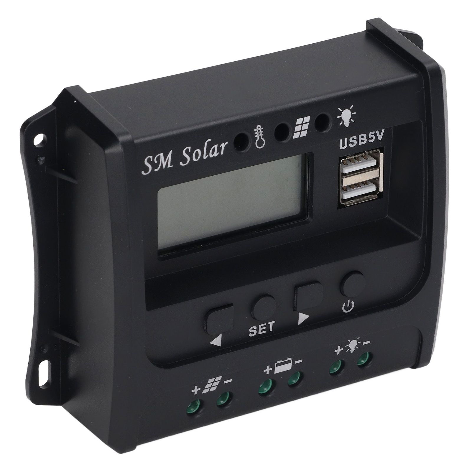 Solar Panel Controller 3 Stage PWM Charging Intelligent Microcontroller ABS Aluminum Plate 12V 24V Solar V1294-YM3114220088011-0421