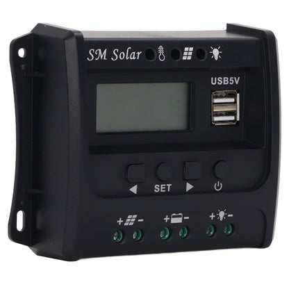 Solar Panel Controller 3 Stage PWM Charging Intelligent Microcontroller ABS Aluminum Plate 12V 24V Solar V1294-YM3114220088011-0421
