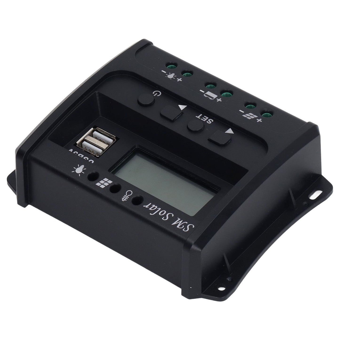 Solar Panel Controller 3 Stage PWM Charging Intelligent Microcontroller ABS Aluminum Plate 12V 24V Solar V1294-YM3114220088011-0421
