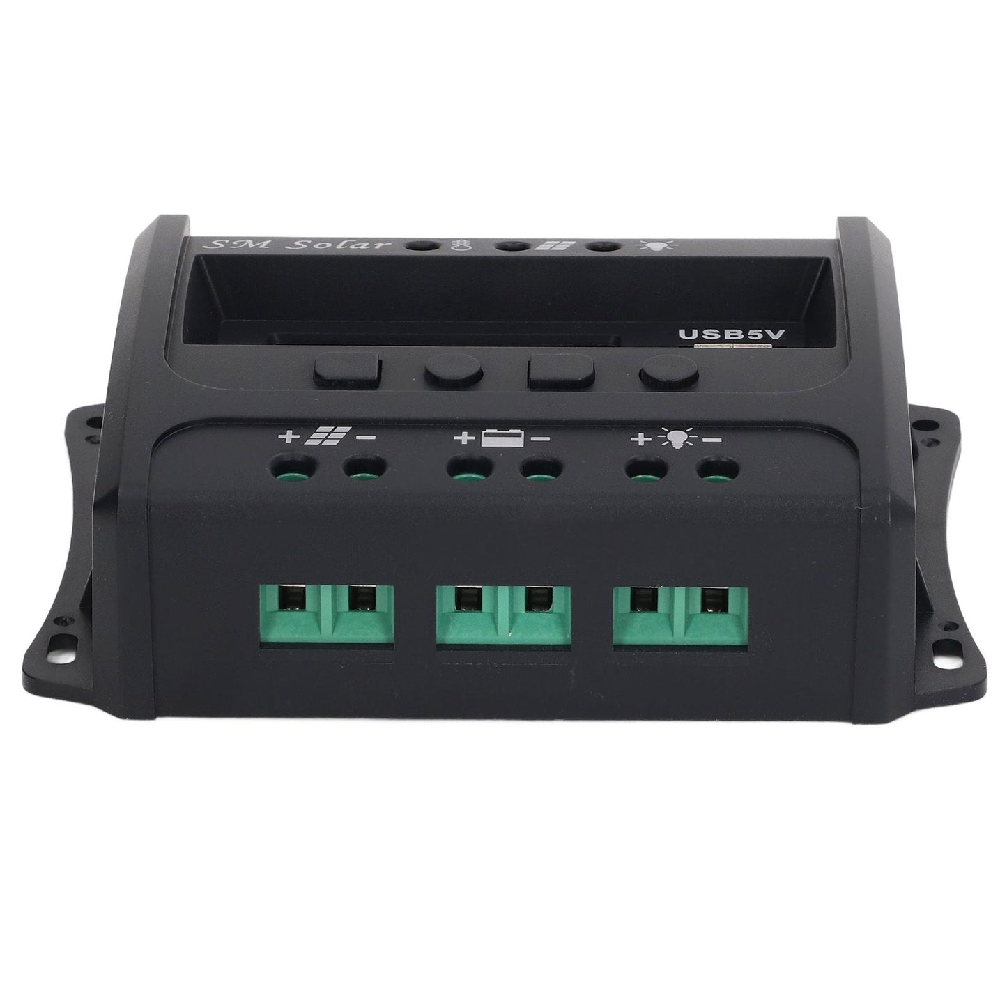 Solar Panel Controller 3 Stage PWM Charging Intelligent Microcontroller ABS Aluminum Plate 12V 24V Solar V1294-YM3114220088011-0421