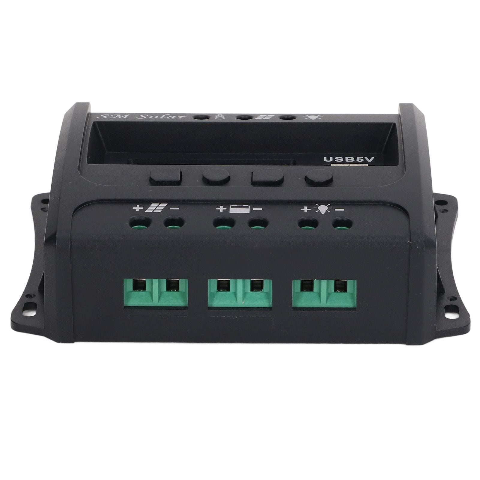 Solar Panel Controller 3 Stage PWM Charging Intelligent Microcontroller ABS Aluminum Plate 12V 24V Solar V1294-YM3114220088011-0421