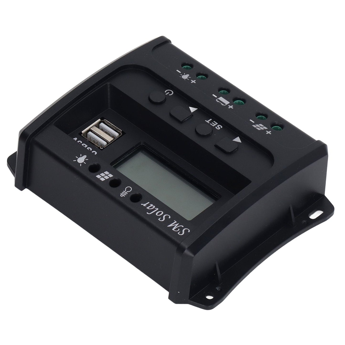 Solar Panel Controller 3 Stage PWM Charging Intelligent Microcontroller ABS Aluminum Plate 12V 24V Solar V1294-YM3114220088011-0421