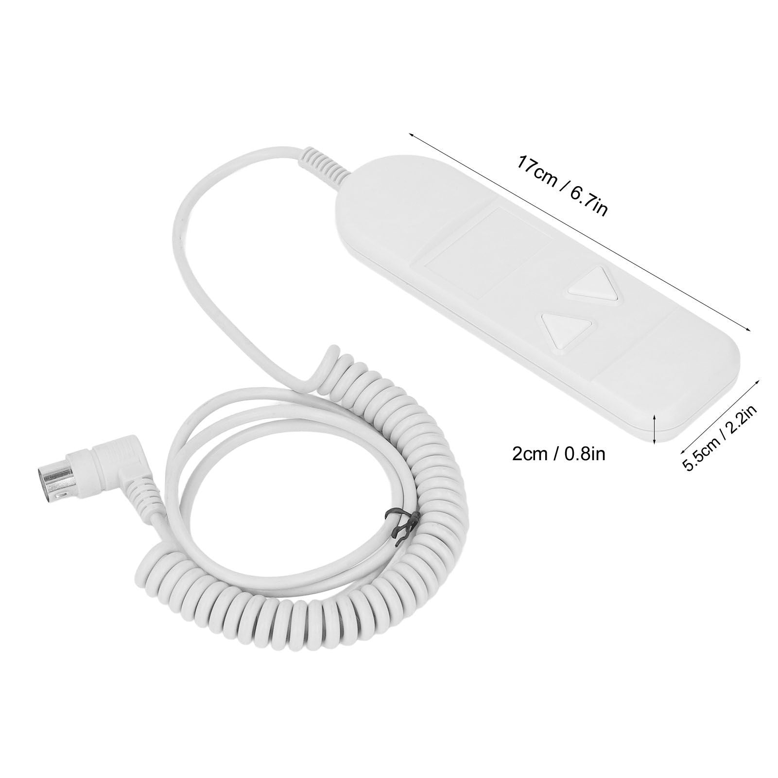 8 Pin 2 Button Remote Handset Controller Plastic Hand Control Replacement for Lift Chair Power Recliner V1294-YM3114220089511-0421