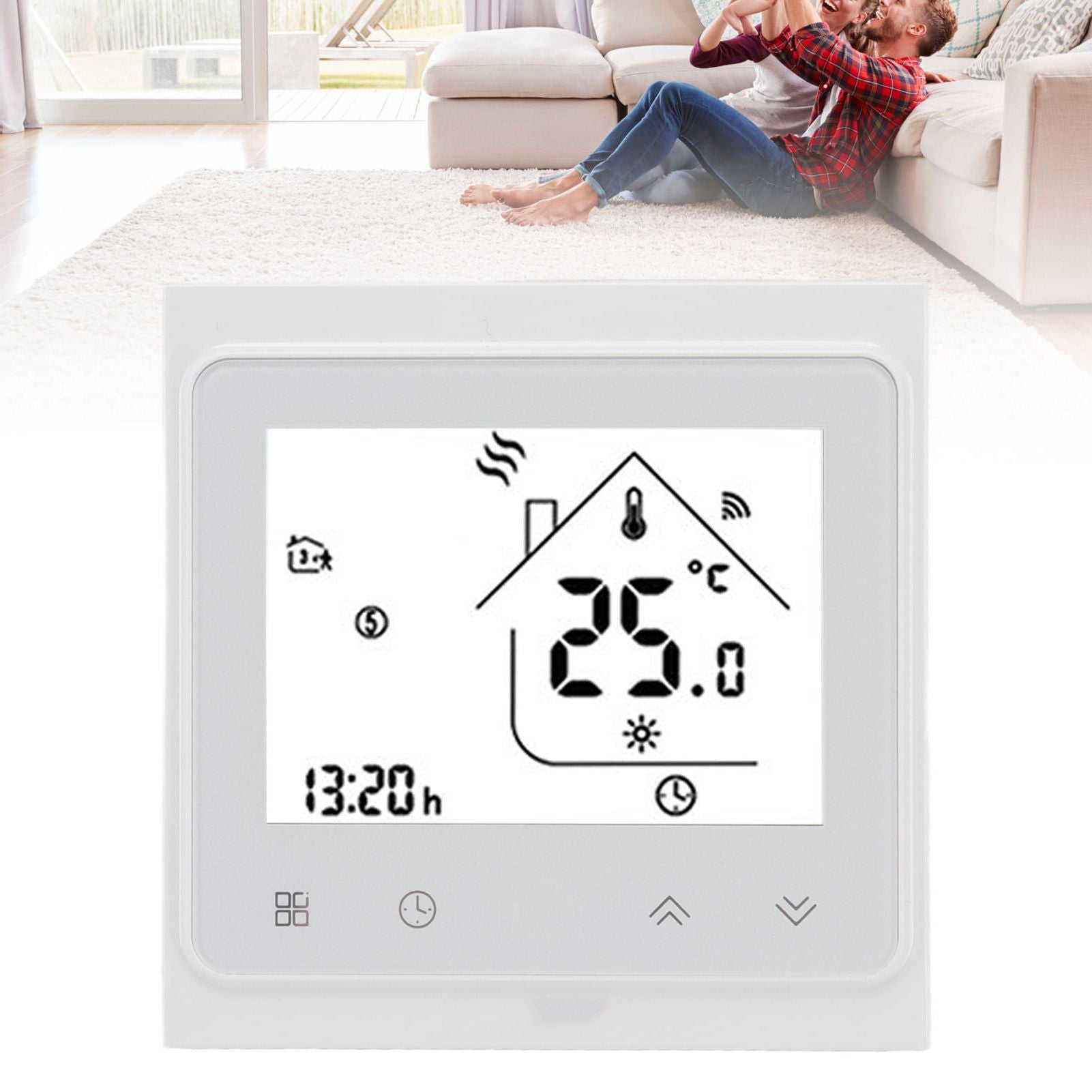 Smart Thermostat for Zigbee Mobile Phone App Voice Control Smart Remote Water Heating Thermostat AC 95-240V V1294-YM3114220090011-0421