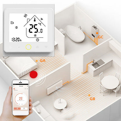 Smart Thermostat for Zigbee Mobile Phone App Voice Control Smart Remote Water Heating Thermostat AC 95-240V V1294-YM3114220090011-0421