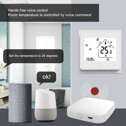Smart Thermostat for Zigbee Mobile Phone App Voice Control Smart Remote Water Heating Thermostat AC 95-240V V1294-YM3114220090011-0421