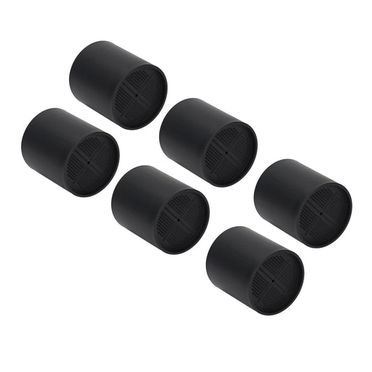 6PCS Furniture Leg Extender Plastic Round 4in Rise Black Furniture Risers for Home Office Sofa V1294-YM3114220090611-0421