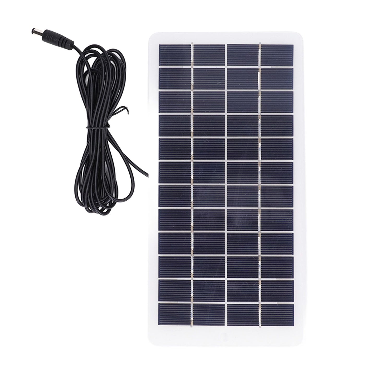 Solar Panel Polysilicon High Light Transmission Portable Solar Cell with DC Interface for 3.7V Battery 5W 12V V1294-YM3114220090811-0421