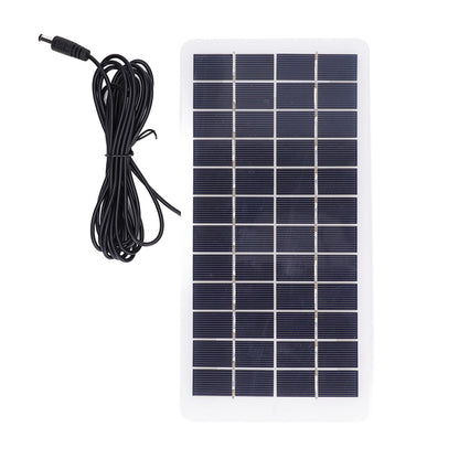 Solar Panel Polysilicon High Light Transmission Portable Solar Cell with DC Interface for 3.7V Battery 5W 12V V1294-YM3114220090811-0421