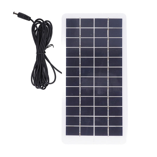 Solar Panel Polysilicon High Light Transmission Portable Solar Cell with DC Interface for 3.7V Battery 5W 12V V1294-YM3114220090811-0421