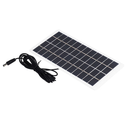 Solar Panel Polysilicon High Light Transmission Portable Solar Cell with DC Interface for 3.7V Battery 5W 12V V1294-YM3114220090811-0421