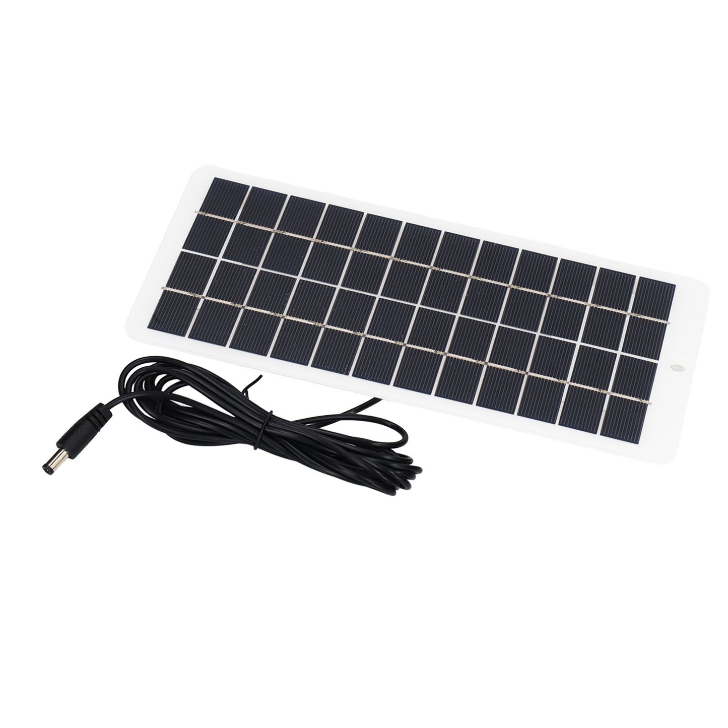 Solar Panel Polysilicon High Light Transmission Portable Solar Cell with DC Interface for 3.7V Battery 5W 12V V1294-YM3114220090811-0421