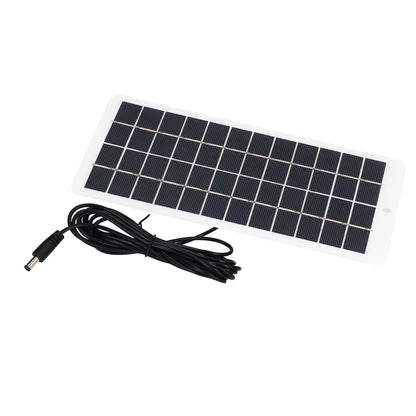 Solar Panel Polysilicon High Light Transmission Portable Solar Cell with DC Interface for 3.7V Battery 5W 12V V1294-YM3114220090811-0421