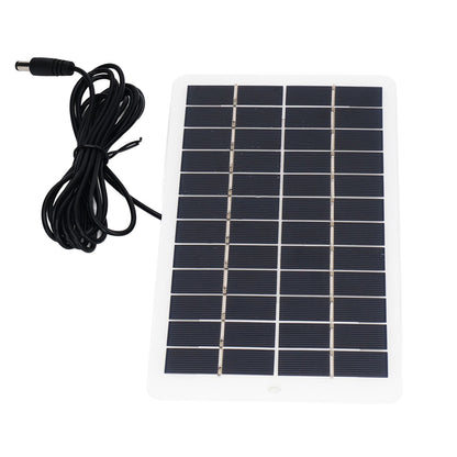 Solar Panel Polysilicon High Light Transmission Portable Solar Cell with DC Interface for 3.7V Battery 5W 12V V1294-YM3114220090811-0421