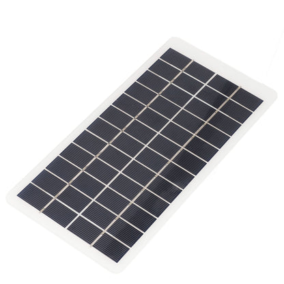 Solar Panel Polysilicon High Light Transmission Portable Solar Cell with DC Interface for 3.7V Battery 5W 12V V1294-YM3114220090811-0421