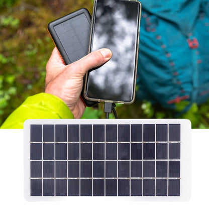Solar Panel Polysilicon High Light Transmission Portable Solar Cell with DC Interface for 3.7V Battery 5W 12V V1294-YM3114220090811-0421