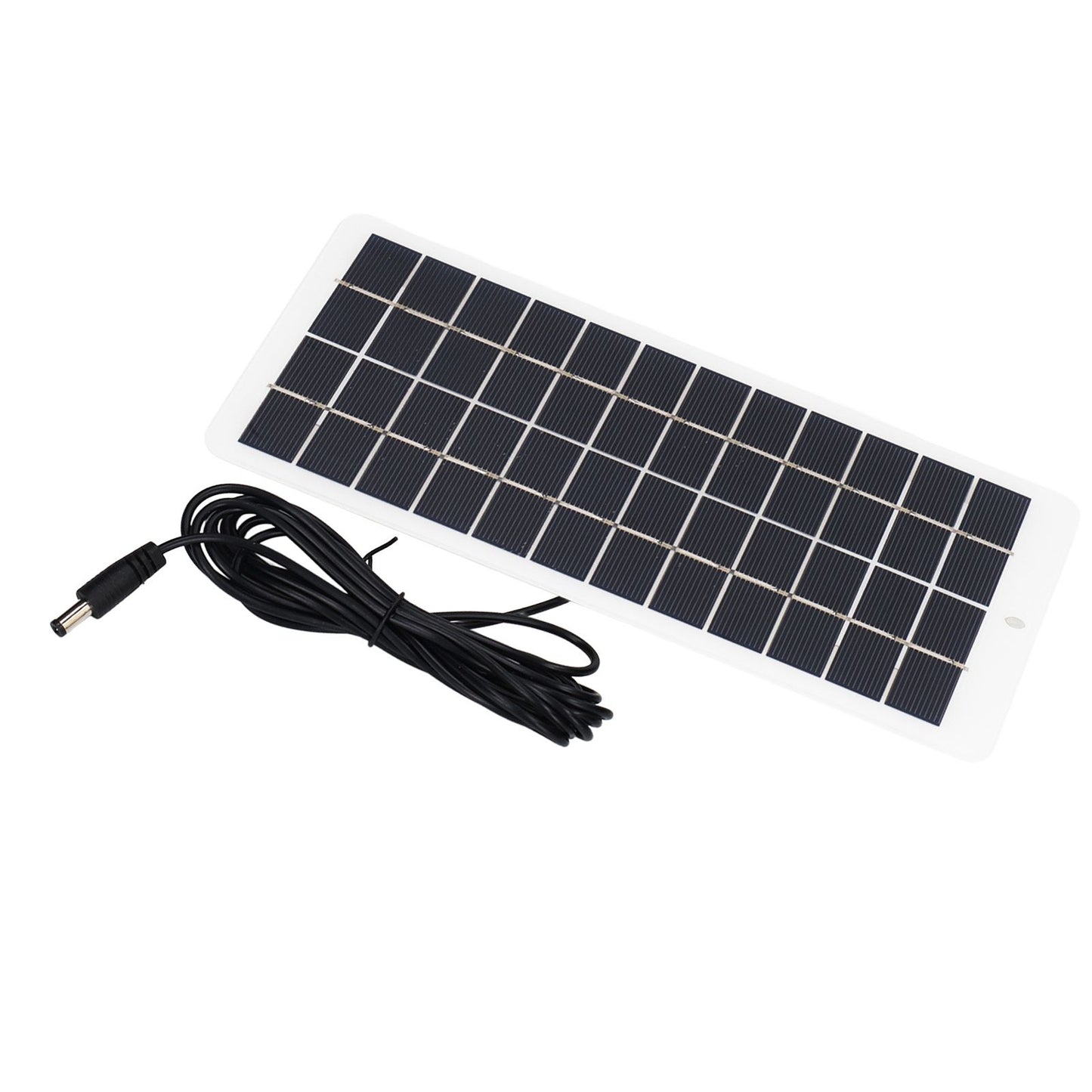 Solar Panel Polysilicon High Light Transmission Portable Solar Cell with DC Interface for 3.7V Battery 5W 12V V1294-YM3114220090811-0421