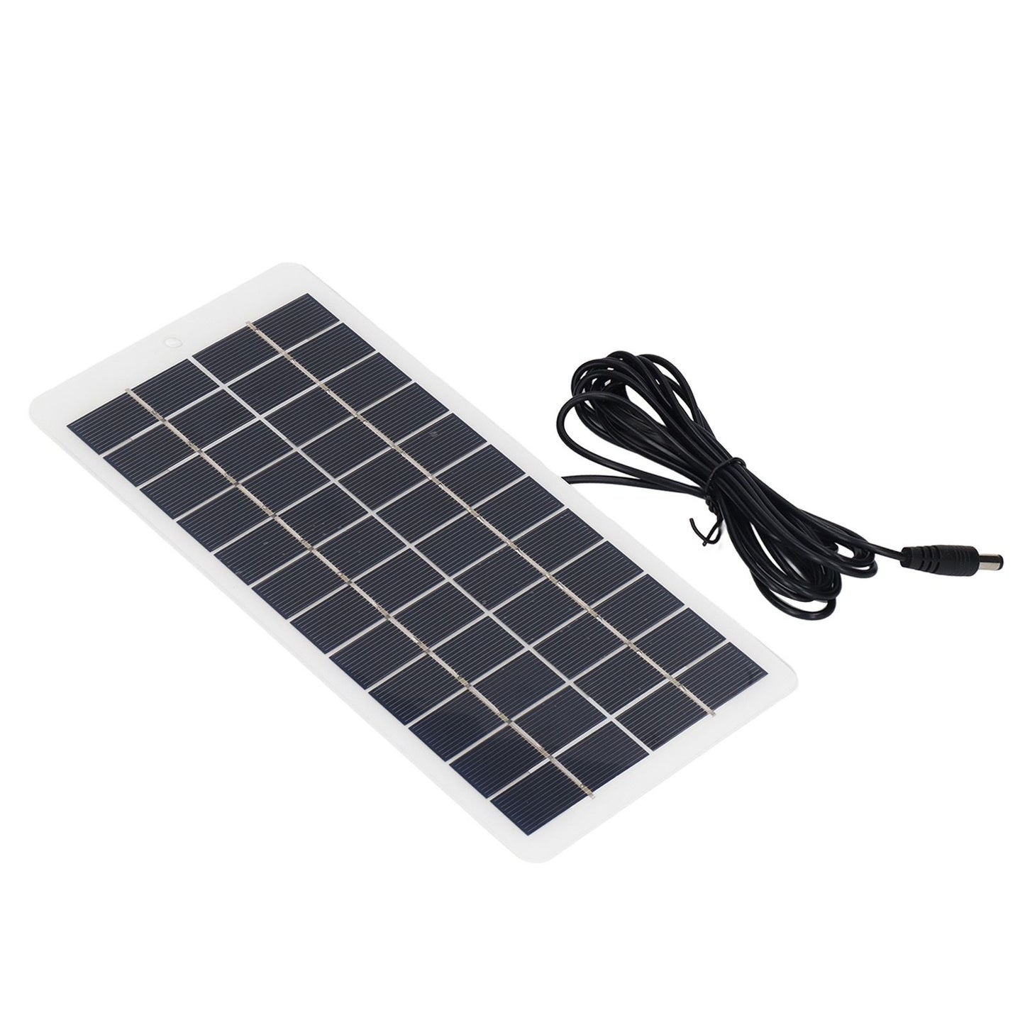 Solar Panel Polysilicon High Light Transmission Portable Solar Cell with DC Interface for 3.7V Battery 5W 12V V1294-YM3114220090811-0421