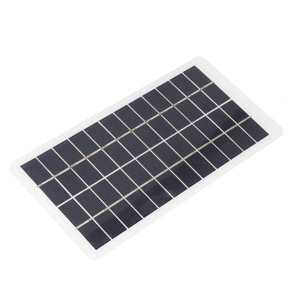 Solar Panel Polysilicon High Light Transmission Portable Solar Cell with DC Interface for 3.7V Battery 5W 12V V1294-YM3114220090811-0421