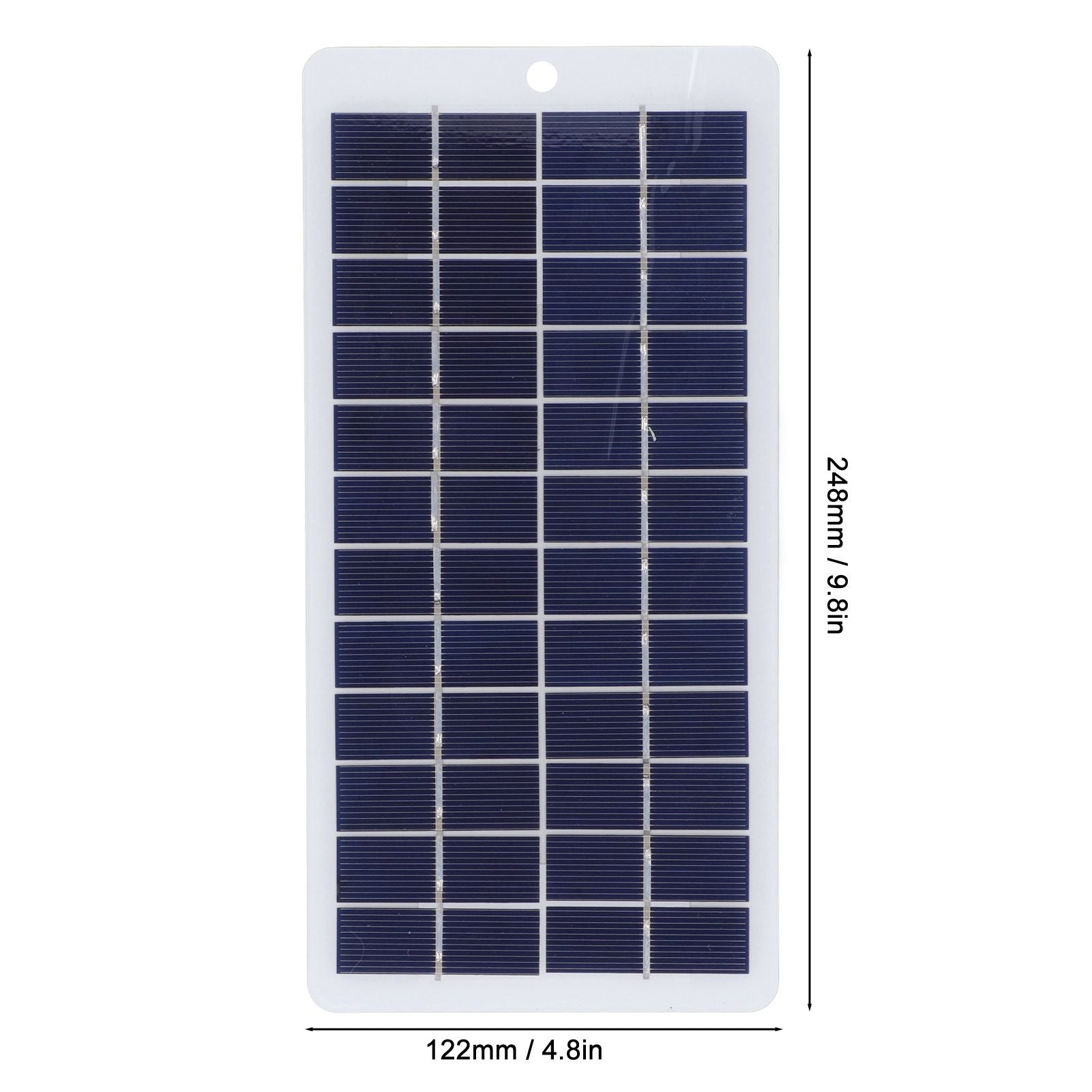 Polycrystalline Silicone Solar Panel 5W 12V High Light Transmittance Portable Solar Panel Charger for Street V1294-YM3114220090911-0421