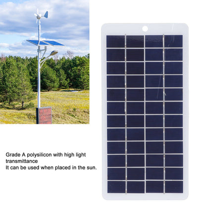 Polycrystalline Silicone Solar Panel 5W 12V High Light Transmittance Portable Solar Panel Charger for Street V1294-YM3114220090911-0421