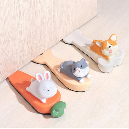 Cute Animal Door Stop Collision Prevention Windproof Prevent Slipping Funny Decorative Wedge Door Stopper V1294-YM3114220091513-0421