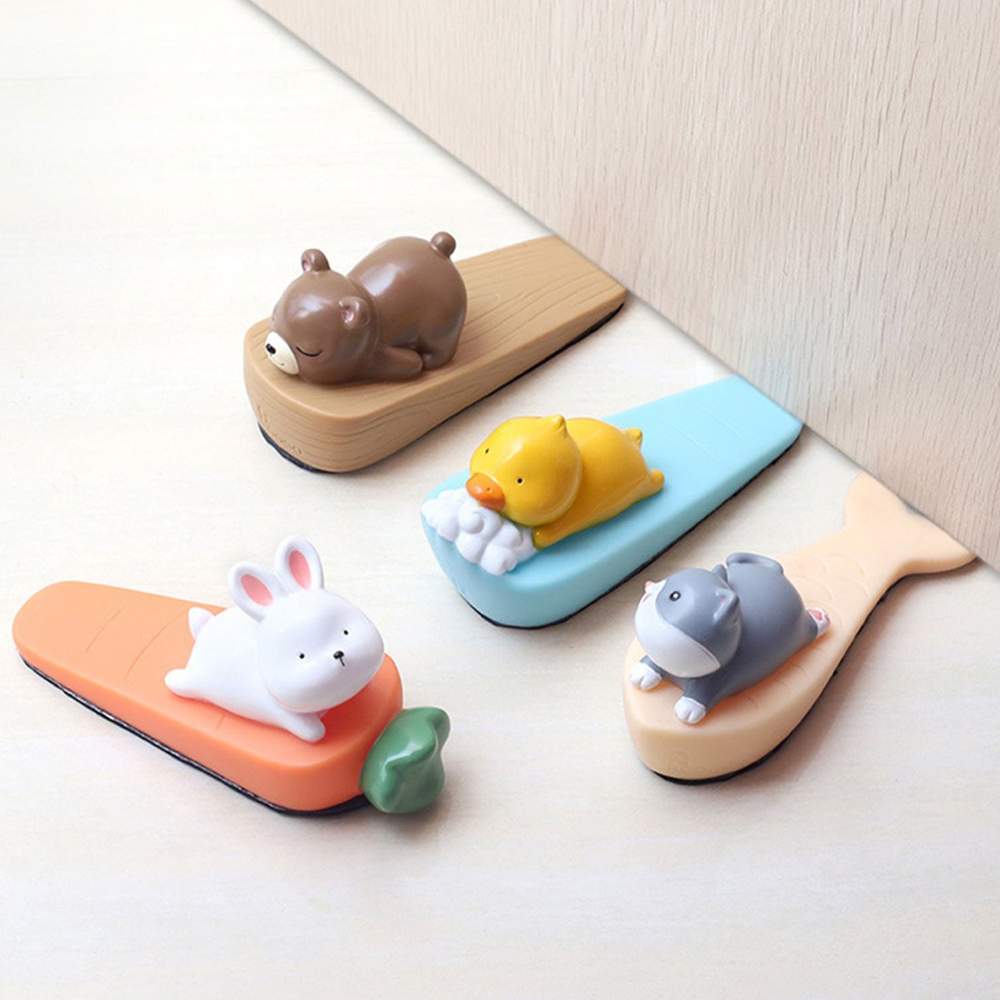 Cute Animal Door Stop Collision Prevention Windproof Prevent Slipping Funny Decorative Wedge Door Stopper V1294-YM3114220091513-0421