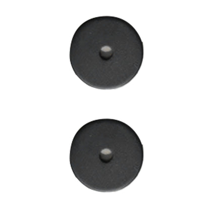 Sliding Barn Door Handle Carbon Steel 4.8mm Thick Double Sided Barn Door Push Pull Handle Black Round Handle V1294-YM3114220092411-0421