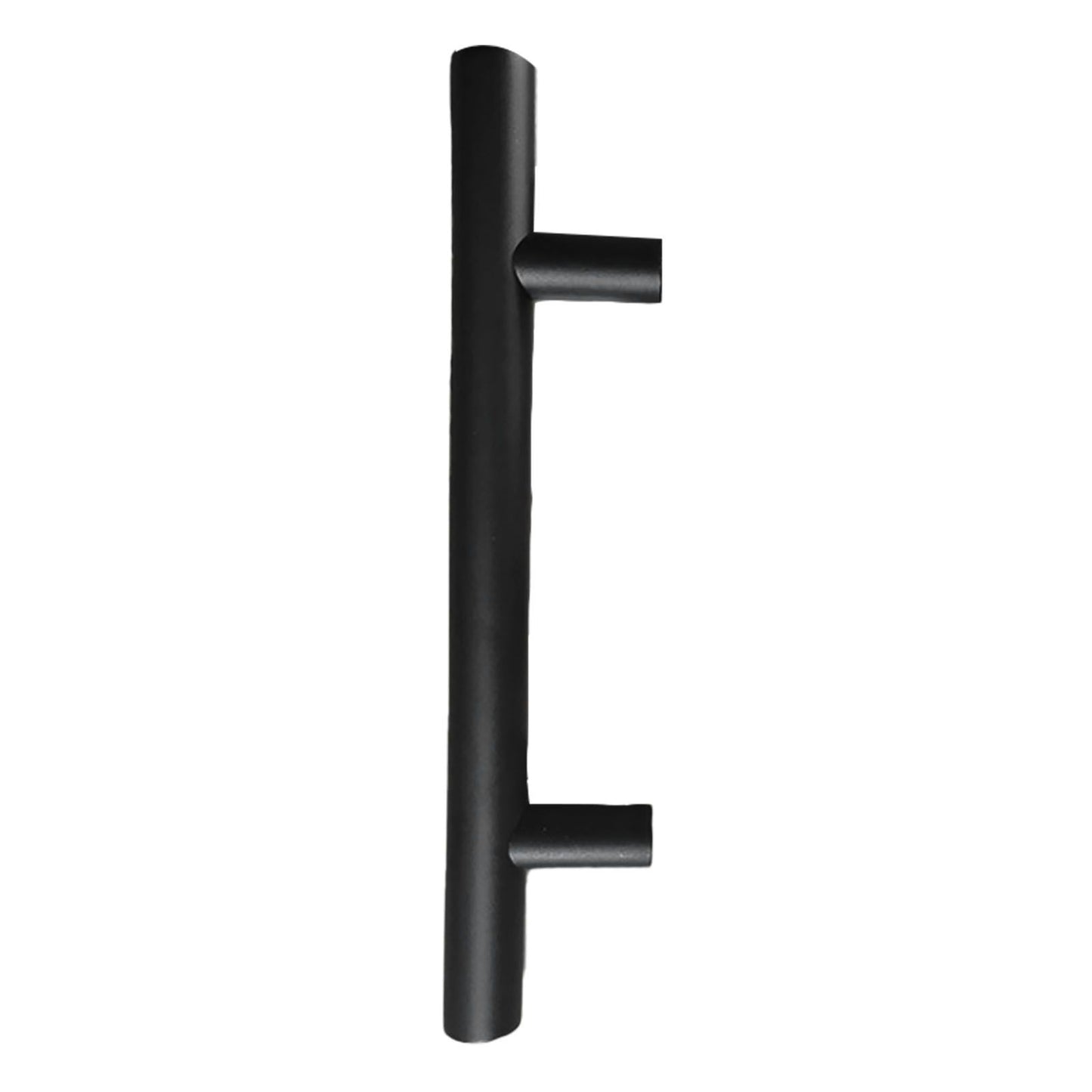 Sliding Barn Door Handle Carbon Steel 4.8mm Thick Double Sided Barn Door Push Pull Handle Black Round Handle V1294-YM3114220092411-0421