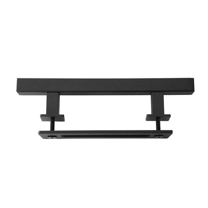 Sliding Barn Door Handle Carbon Steel 4.8mm Thick Double Sided Barn Door Push Pull Handle Black Square Handle V1294-YM3114220092412-0421