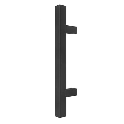 Sliding Barn Door Handle Carbon Steel 4.8mm Thick Double Sided Barn Door Push Pull Handle Black Square Handle V1294-YM3114220092412-0421